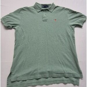 Polo Ralph Lauren men's sage green short sleeve polo shirt LG 100% Cotton